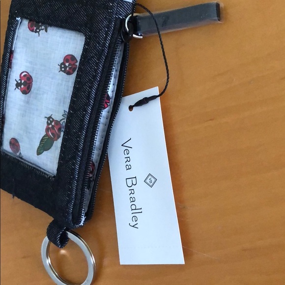 Vera Bradley Iconic Zip ID Case Denim & Lanyard - Picture 4 of 4